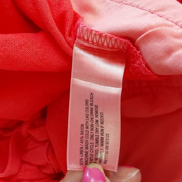 Universal Threads- Womens Red Linen Relaxed Romper SUMMER fun New! Sz.XL - Picture 9 of 10